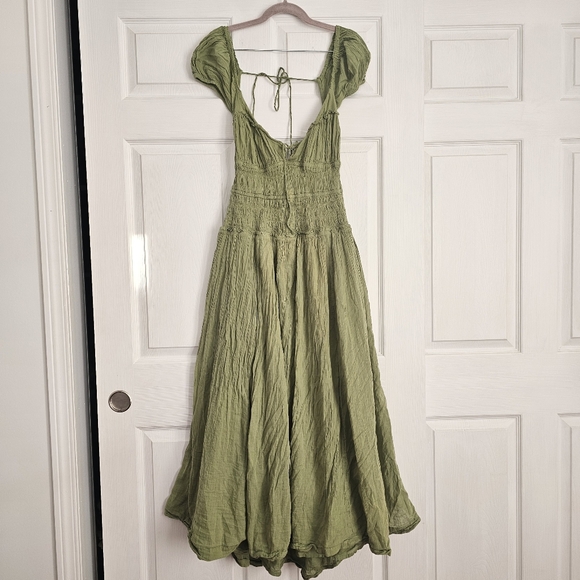 Free People Green Ankle Length Dress - Picture 2 of 10